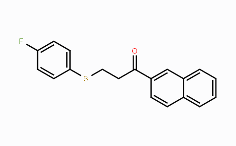 CAS No. 477334-39-7, 3-[(4-Fluorophenyl)sulfanyl]-1-(2-naphthyl)-1-propanone