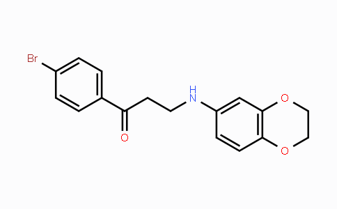 CAS No. 477334-41-1, 1-(4-Bromophenyl)-3-(2,3-dihydro-1,4-benzodioxin-6-ylamino)-1-propanone