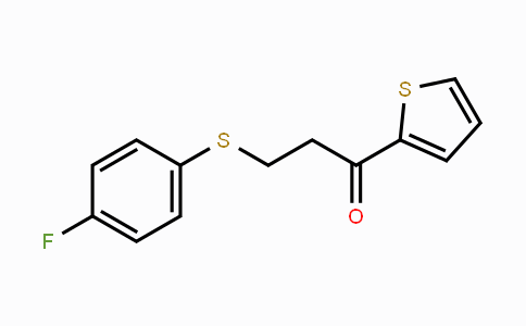 CAS No. 477334-42-2, 3-[(4-Fluorophenyl)sulfanyl]-1-(2-thienyl)-1-propanone