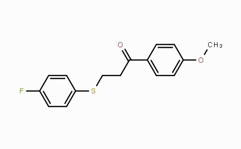 CAS No. 477334-44-4, 3-[(4-Fluorophenyl)sulfanyl]-1-(4-methoxyphenyl)-1-propanone