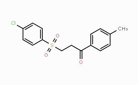 CAS No. 87015-42-7, 3-[(4-Chlorophenyl)sulfonyl]-1-(4-methylphenyl)-1-propanone