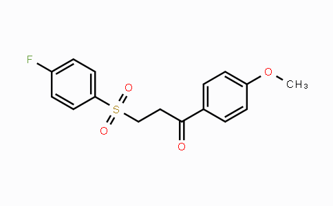CAS No. 477334-51-3, 3-[(4-Fluorophenyl)sulfonyl]-1-(4-methoxyphenyl)-1-propanone