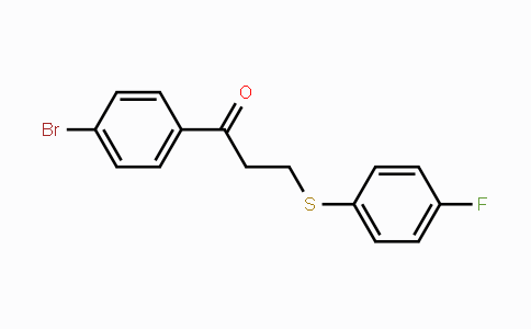 CAS No. 882749-12-4, 1-(4-Bromophenyl)-3-[(4-fluorophenyl)sulfanyl]-1-propanone
