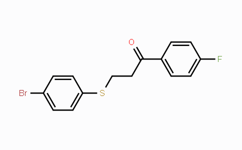 CAS No. 882749-15-7, 3-[(4-Bromophenyl)sulfanyl]-1-(4-fluorophenyl)-1-propanone