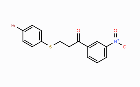 CAS No. 882749-23-7, 3-[(4-Bromophenyl)sulfanyl]-1-(3-nitrophenyl)-1-propanone