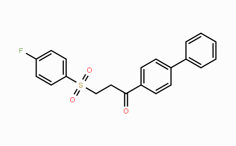 CAS No. 868256-21-7, 1-[1,1'-Biphenyl]-4-yl-3-[(4-fluorophenyl)sulfonyl]-1-propanone