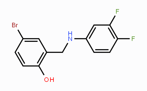 CAS No. 864422-19-5, 4-Bromo-2-[(3,4-difluoroanilino)methyl]benzenol