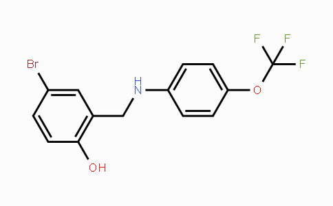 CAS No. 868256-51-3, 4-Bromo-2-{[4-(trifluoromethoxy)anilino]methyl}benzenol