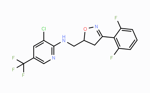 CAS No. 1209816-32-9, 3-Chloro-N-{[3-(2,6-difluorophenyl)-4,5-dihydro-5-isoxazolyl]methyl}-5-(trifluoromethyl)-2-pyridinamine