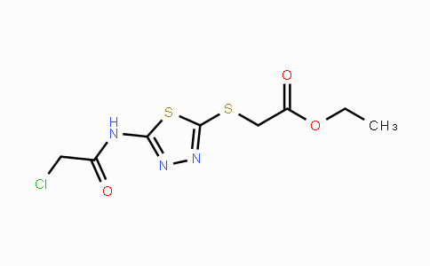 CAS No. 1173045-81-2, Ethyl 2-{[5-(2-chloroacetamido)-1,3,4-thiadiazol-2-yl]sulfanyl}acetate