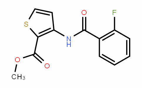 CAS No. 544700-17-6, Methyl 3-[(2-fluorobenzoyl)amino]-2-thiophenecarboxylate