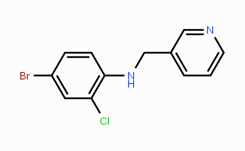 CAS No. 195372-58-8, 4-Bromo-2-chloro-N-(3-pyridinylmethyl)aniline