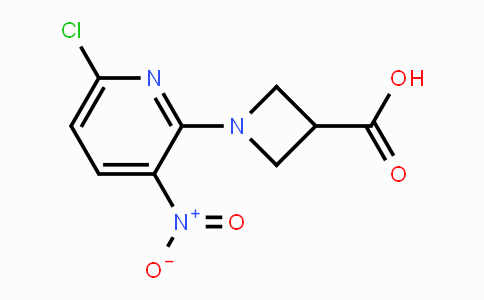 CAS No. 866151-10-2, 1-(6-Chloro-3-nitro-2-pyridinyl)-3-azetanecarboxylic acid