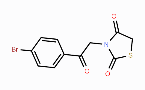 CAS No. 88419-02-7, 3-[2-(4-Bromophenyl)-2-oxoethyl]-1,3-thiazolane-2,4-dione