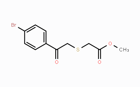 CAS No. 153783-92-7, Methyl 2-{[2-(4-bromophenyl)-2-oxoethyl]sulfanyl}acetate