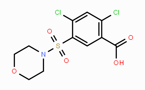 CAS No. 292644-05-4, 2,4-Dichloro-5-(morpholinosulfonyl)benzenecarboxylic acid