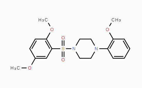 CAS No. 325812-79-1, 1-[(2,5-Dimethoxyphenyl)sulfonyl]-4-(2-methoxyphenyl)piperazine