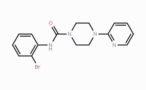 CAS No. 335282-78-5, N-(2-Bromophenyl)-4-(2-pyridinyl)tetrahydro-1(2H)-pyrazinecarboxamide