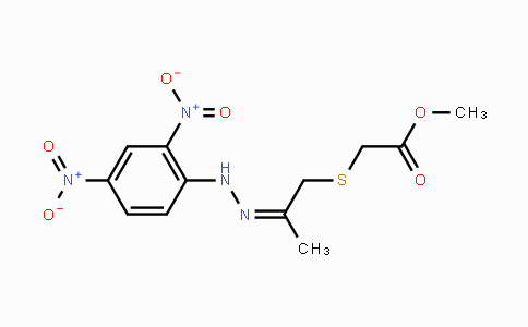 CAS No. 866153-53-9, Methyl 2-({2-[(Z)-2-(2,4-dinitrophenyl)hydrazono]propyl}sulfanyl)acetate