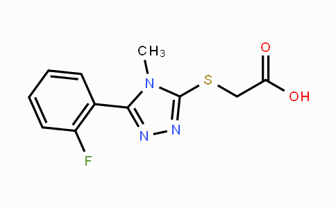 CAS No. 731003-94-4, 2-{[5-(2-Fluorophenyl)-4-methyl-4H-1,2,4-triazol-3-yl]sulfanyl}acetic acid