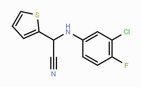 CAS No. 866154-51-0, 2-(3-Chloro-4-fluoroanilino)-2-(2-thienyl)acetonitrile