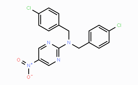 CAS No. 866155-01-3, N,N-Bis(4-chlorobenzyl)-5-nitro-2-pyrimidinamine