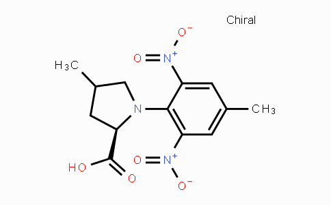 CAS No. 956943-44-5, (2R)-4-Methyl-1-(4-methyl-2,6-dinitrophenyl)tetrahydro-1H-pyrrole-2-carboxylic acid