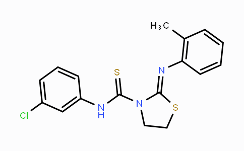CAS No. 73316-76-4, N-(3-Chlorophenyl)-2-[(2-methylphenyl)imino]-1,3-thiazolane-3-carbothioamide