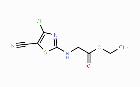 CAS No. 633298-88-1, Ethyl 2-[(4-chloro-5-cyano-1,3-thiazol-2-yl)amino]acetate