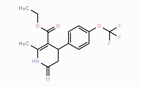 CAS No. 294853-31-9, Ethyl 2-methyl-6-oxo-4-[4-(trifluoromethoxy)phenyl]-1,4,5,6-tetrahydro-3-pyridinecarboxylate