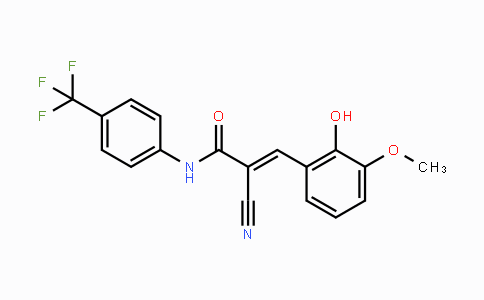 CAS No. 866156-40-3, (E)-2-Cyano-3-(2-hydroxy-3-methoxyphenyl)-N-[4-(trifluoromethyl)phenyl]-2-propenamide