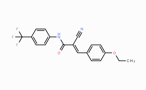 CAS No. 866156-41-4, (E)-2-Cyano-3-(4-ethoxyphenyl)-N-[4-(trifluoromethyl)phenyl]-2-propenamide