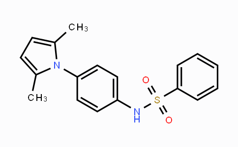 CAS No. 866156-45-8, N-[4-(2,5-Dimethyl-1H-pyrrol-1-yl)phenyl]benzenesulfonamide