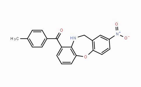 CAS No. 866157-24-6, (4-Methylphenyl)(2-nitro-10,11-dihydrodibenzo[b,f][1,4]oxazepin-9-yl)methanone