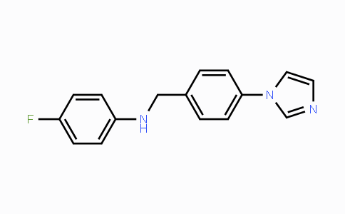 CAS No. 866157-51-9, 4-Fluoro-N-{[4-(1H-imidazol-1-yl)phenyl]methyl}aniline