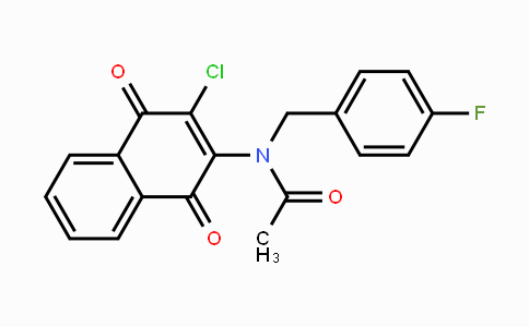 MC120946 | 866157-72-4 | N-(3-Chloro-1,4-dioxo-1,4-dihydro-2-naphthalenyl)-N-(4-fluorobenzyl)acetamide