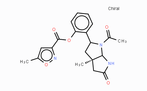 CAS No. 956943-46-7, 2-[(3AR)-1-acetyl-3a-methyl-5-oxooctahydropyrrolo[2,3-b]pyrrol-2-yl]phenyl 5-methyl-3-isoxazolecarboxylate