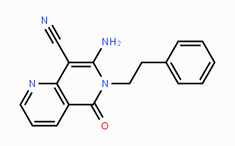 CAS No. 191087-11-3, 7-Amino-5-oxo-6-phenethyl-5,6-dihydro[1,6]naphthyridine-8-carbonitrile