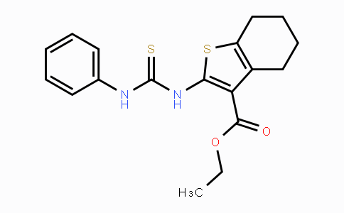 DY120954 | 42076-12-0 | Ethyl 2-[(anilinocarbothioyl)amino]-4,5,6,7-tetrahydro-1-benzothiophene-3-carboxylate