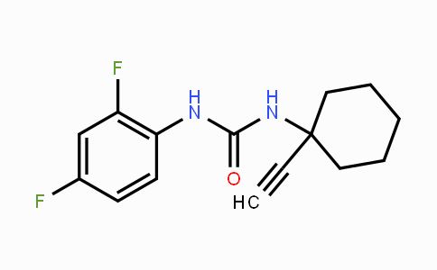 CAS No. 866008-68-6, N-(2,4-Difluorophenyl)-N'-(1-ethynylcyclohexyl)urea
