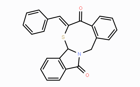 CAS No. 866008-69-7, 6-[(Z)-Phenylmethylidene]-6H-isoindolo[2,1-b][4,2]benzothiazocine-5,12(7aH,14H)-dione