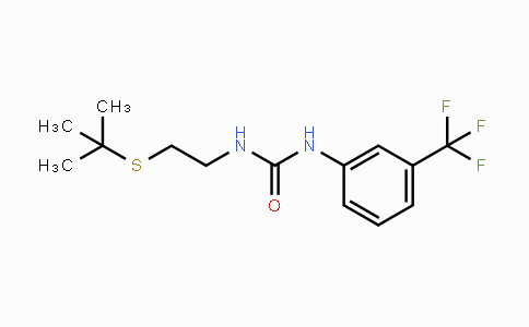 CAS No. 866008-90-4, N-[2-(tert-Butylsulfanyl)ethyl]-N'-[3-(trifluoromethyl)phenyl]urea