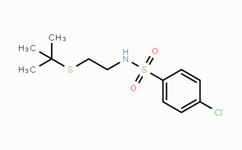 CAS No. 666699-37-2, N-[2-(tert-Butylsulfanyl)ethyl]-4-chlorobenzenesulfonamide