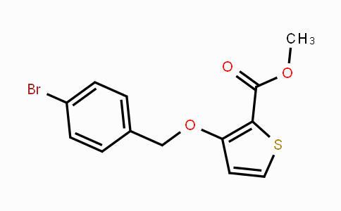 CAS No. 866009-00-9, Methyl 3-[(4-bromobenzyl)oxy]-2-thiophenecarboxylate