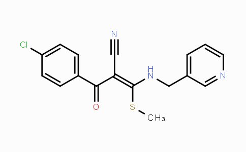 CAS No. 866009-20-3, (Z)-2-(4-Chlorobenzoyl)-3-(methylsulfanyl)-3-[(3-pyridinylmethyl)amino]-2-propenenitrile