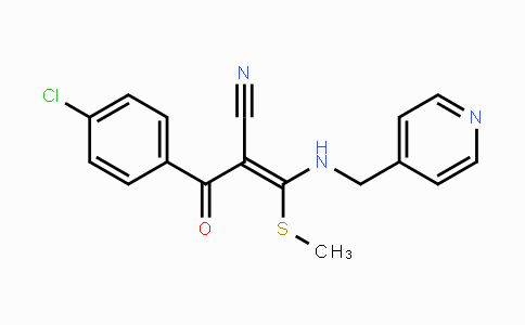 CAS No. 866009-21-4, (Z)-2-(4-Chlorobenzoyl)-3-(methylsulfanyl)-3-[(4-pyridinylmethyl)amino]-2-propenenitrile