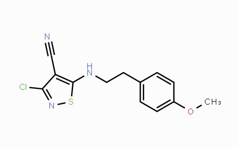CAS No. 866009-34-9, 3-Chloro-5-[(4-methoxyphenethyl)amino]-4-isothiazolecarbonitrile