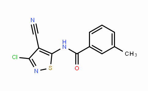CAS No. 159978-14-0, N-(3-Chloro-4-cyano-5-isothiazolyl)-3-methylbenzenecarboxamide