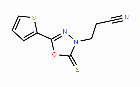 MC120986 | 866009-83-8 | 3-[5-(2-Thienyl)-2-thioxo-1,3,4-oxadiazol-3(2H)-yl]propanenitrile