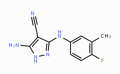CAS No. 1030827-94-1, 5-Amino-3-(4-fluoro-3-methylanilino)-1H-pyrazole-4-carbonitrile